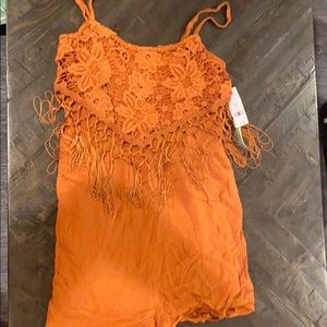 Limited Garage Romper with Fringe